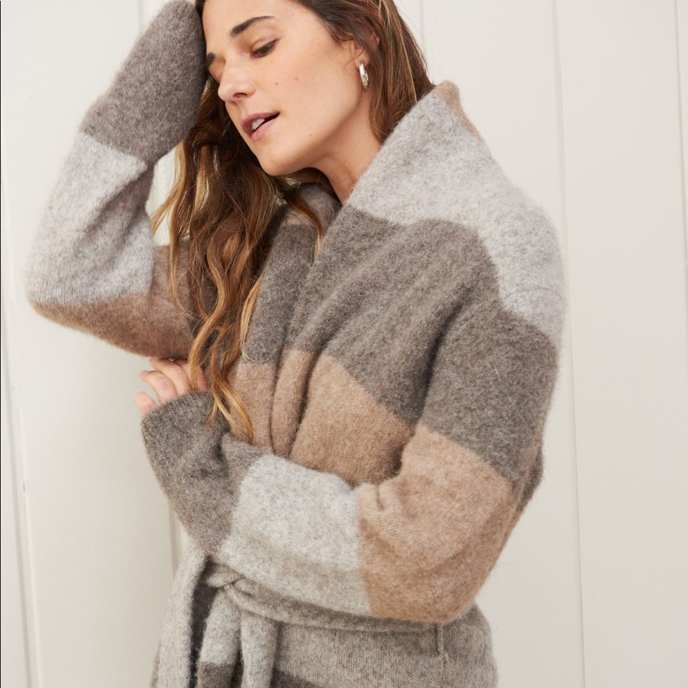 NWT Jenni Kayne Belted Sweater Coat XS